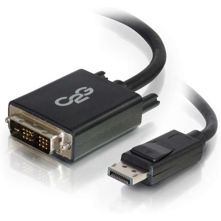 C2G 2m DisplayPort mannelijk naar Single Link DVI-D mannelijk adapterkabel - Zwart