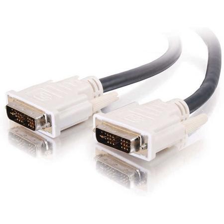 C2G 81201 DVI kabel 3 m DVI-I Zwart, Wit