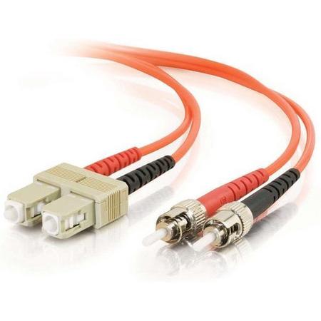 C2G 85483 Glasvezel kabel 5 m OFNR SC ST Oranje