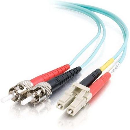 C2G 85540 Glasvezel kabel 1 m OFNR LC ST Turkoois