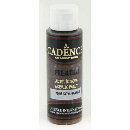 Cadence Premium acrylverf (semi mat) Donker bruin 01 003 7575 0070  70 ml