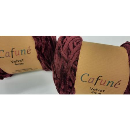 Cafune Velvet - Bordeaux - 4 mm - Breien - Haken - Weven
