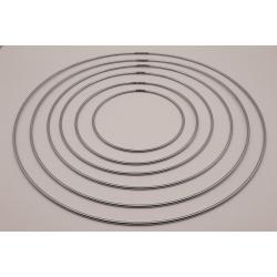 Macramé dromenvanger set  van 6 metalen ringen  verschillende maten 15, 20, 25 ,30,35,en 40cm .3 mm dikte