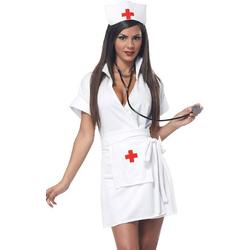 CALIFORNIA COSTUMES - Kort verpleegster kostuum voor vrouwen - S (38/40) - Volwassenen kostuums