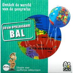 Carly Toys Globe - Opblaasbare Wereldbol - 30 cm - Nederlands