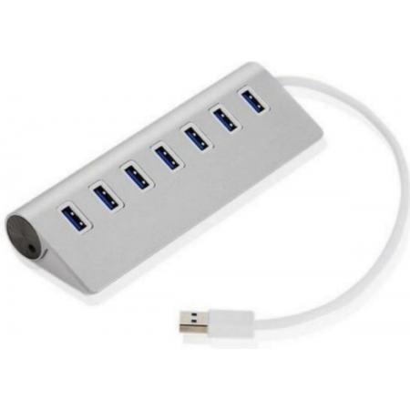 Super Speed USB Hub 3.0 met 7 Poorten – Aluminium