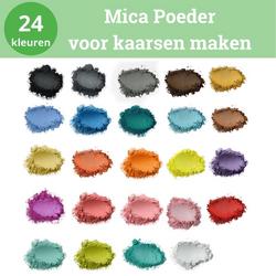 24 Kleuren Mica Poeder Voor Kaarsen Maken Volwassenen - Kaarsen Verrijken