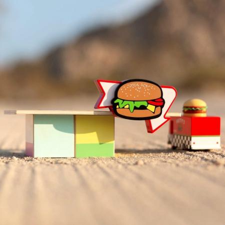 CLT Candyvan – Pattys Hamburger Van - Houten snacktent