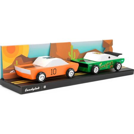 Candylab - Houten Design Speelgoedauto - Mini Race Set
