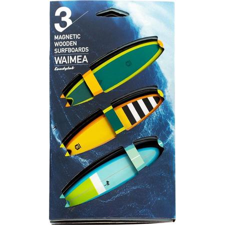 Candylab - Waimea Houten Magnetische Surfboards - Set van 3
