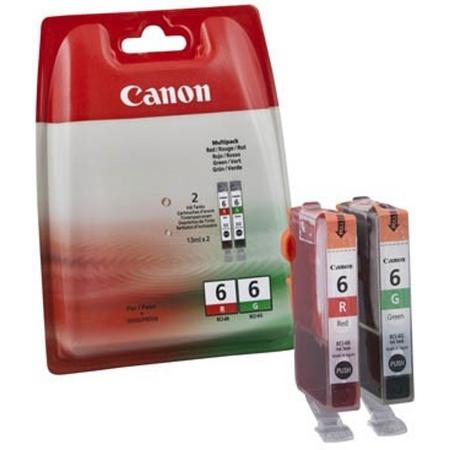 Canon BCI-6 R/G - Inktcartridge / Rood / Groen / Multipack
