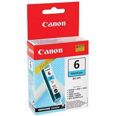 Canon BCI-6PC Photo Cyan Ink Cartridge Origineel Cyaan