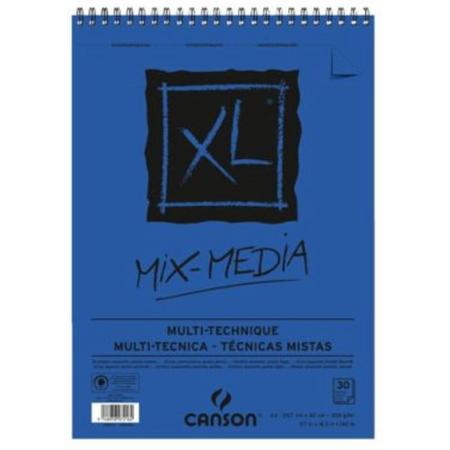 Aquarelblok Canson XL Mix Media A3 300gr 30-vel spiraal