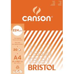 Canson tekenblok Bristol formaat 21 x 29,7 cm (A4)