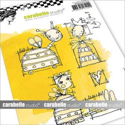 Carabelle Studio Cling Stamp A6 Blue Print