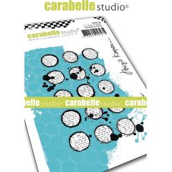 Carabelle Studio Cling stamp A7 inky circles