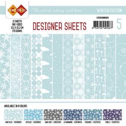 Card Deco - Designer Vellen - Winter Edition  babyblauw