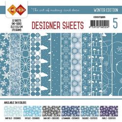 Card Deco - Designer Vellen - Winter Edition  turquoise