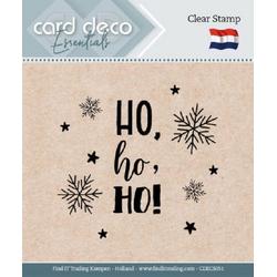 Card Deco Essentials - Clear Stamps - Ho, ho, ho
