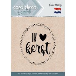 Card Deco Essentials - Clear Stamps - Ik (hartje) Kerst