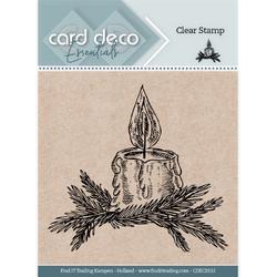 Card Deco Essentials Clear Stamps - Christmas Candle