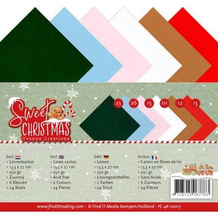 Linnenpakket - 4K - Yvonne Creations - Sweet Christmas - 10017