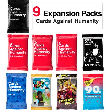 Cards Against Humanity 9 Expansion Packs Big Sale
