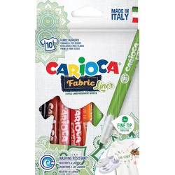 Carcioca textielstift Fabricliner, doos van 10 stuks in geassorteerde kleuren