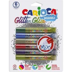 Carioca - Glitter Lijm - 6 Mix kleuren