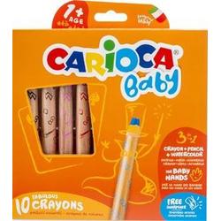 Carioca kleurpotlood Baby 3-in-1, doos van 10 stuks in geassorteerde kleuren