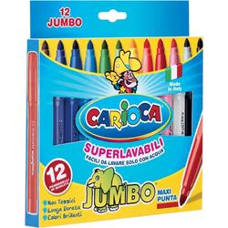 Carioca viltstift Jumbo Superwashable 12 stiften in een kartonnen etui 12 stuks