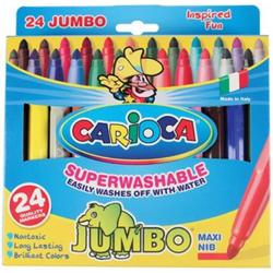 Carioca viltstift Jumbo Superwashable 24 stiften in een kartonnen etui