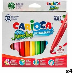 Viltstift carioca jumbo maxi ass - 48 stuks