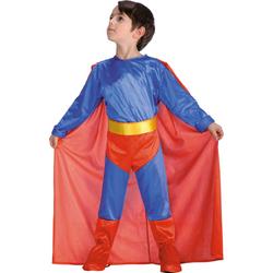 Carnival Toys Verkleedpak Superheld Blauw/rood 8-9 Jaar