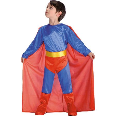 Carnival Toys Verkleedpak Superheld Blauw/rood 8-9 Jaar
