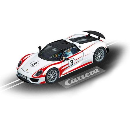 Carrera Evolution racebaan auto Porsche 918 Spyder No.3 wit
