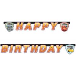 Cars 3™ Happy Birthday slinger - Feestdecoratievoorwerp