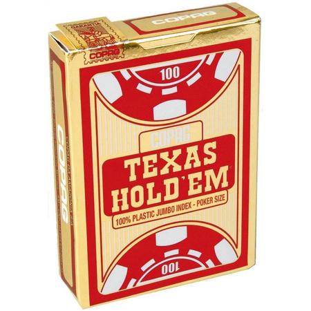 Cartamundi Speelkaarten Poker Texas Rood