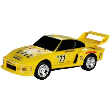 Cartronic Car Speed Racebaan Auto Porsche Turbo 935 Geel