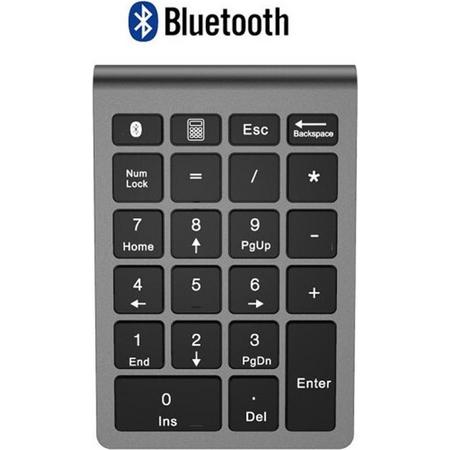 Draadloze Numpad - Draadloos Numeriek Toetsenbord - 22 toetsen - Bluetooth - Space Gray