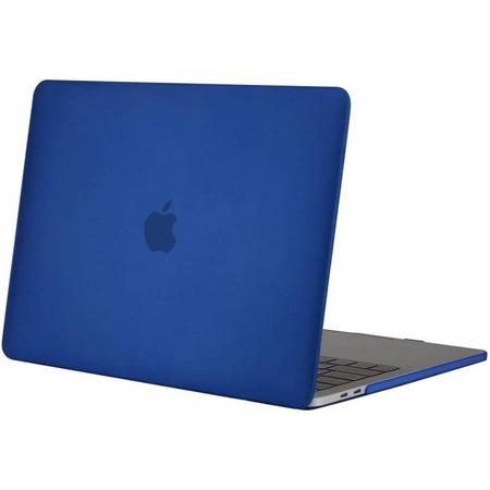 Macbook Air 13 inch 2018 - Clip-On Hard Case - Donker Blauw
