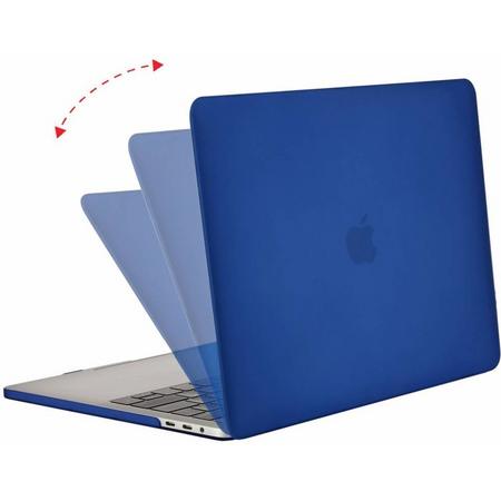 Macbook Pro 13 inch 2018 - Clip-On Hard Case - Donker Blauw