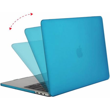 Macbook Pro 13 inch 2018 - Clip-On Hard Case - Licht Blauw