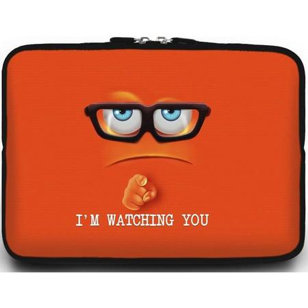 Macbook en Laptop sleeve - 13.3 inch - Im Watching You