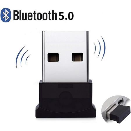 Mini Bluetooth Adapter - USB Dongle - Plug & Play - Bluetooth 5.0 USB Stick - Zwart