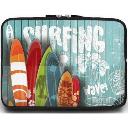 Universele Laptop Sleeve - 15.6 inch - Surfing Wave