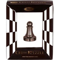   Schaakpuzzel Chess Pawn 5,8 Cm Staal Zwart