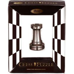   Schaakpuzzel Chess Rook 6 Cm Staal Zwart