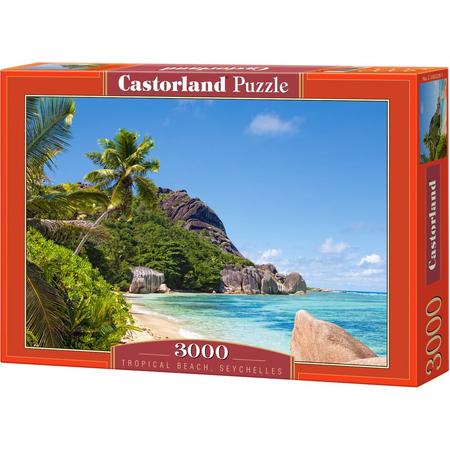 Tropical Beach, Seychelles - Legpuzzel - 3000 Stukjes