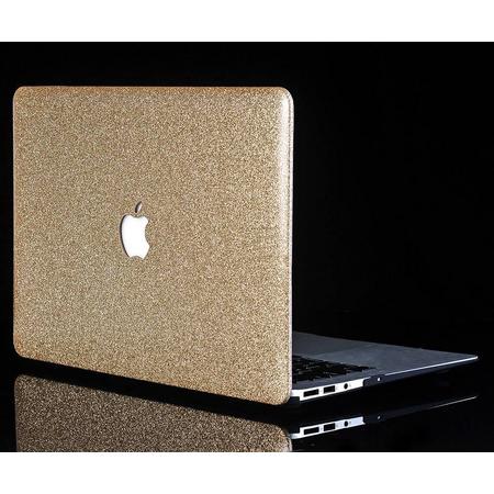 Hardcase glitter goud hoes MacBook Air 11 inch